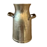 Small Vintage Pitcher with Feather Engraving