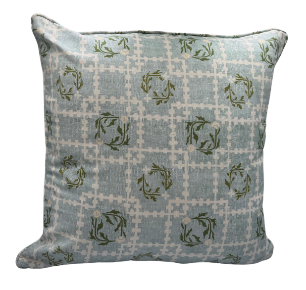 Lulie Wallace Edy in Blue Green Pillow
