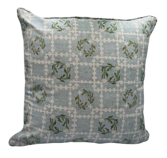 Lulie Wallace Edy in Blue Green Pillow