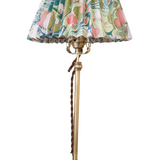Brass Adjustable Lamp with Marbled Shade