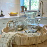 Hand-etched Blown Pitcher: Large