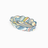 Flower Petal Oval Desk Tray - Ocean