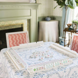 Scalloped Square Table Topper | Floral Trellis