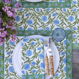 Napkin Pomegranate Blue, Set of 4