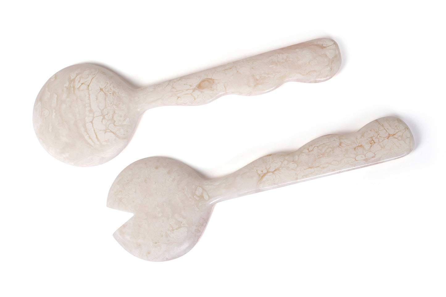 Resin Salad Server-Vanilla  (Set of 2)