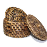 Round Coaster Set 6 w/ Box Knot