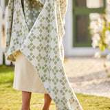 The Lightweight Blanket - Sage Checkers: Lightweight