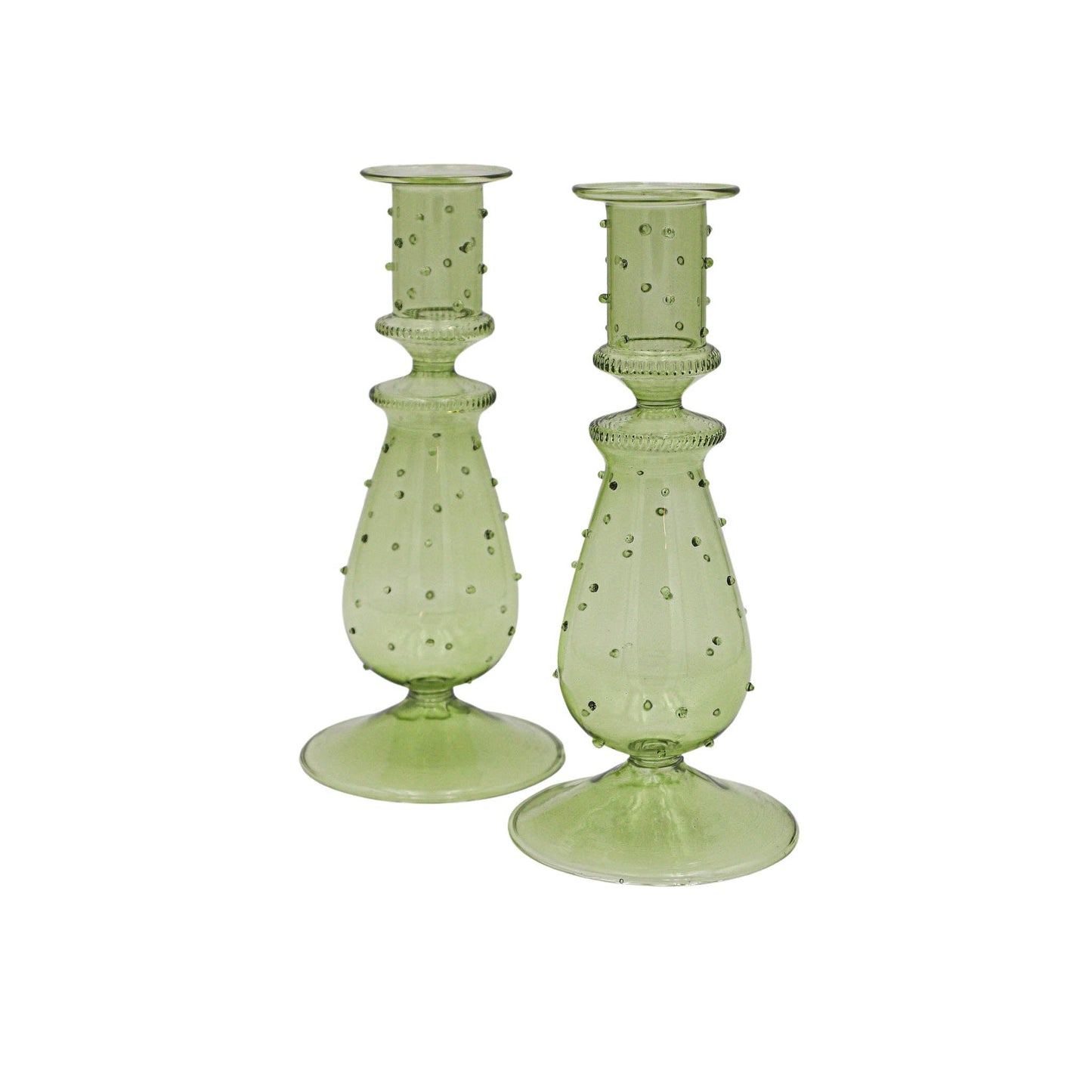 Olive Grove Dotty Candle Holder - Pair