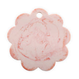 Scallop Resin Cheese Charcuterie Board Ivory - Pink