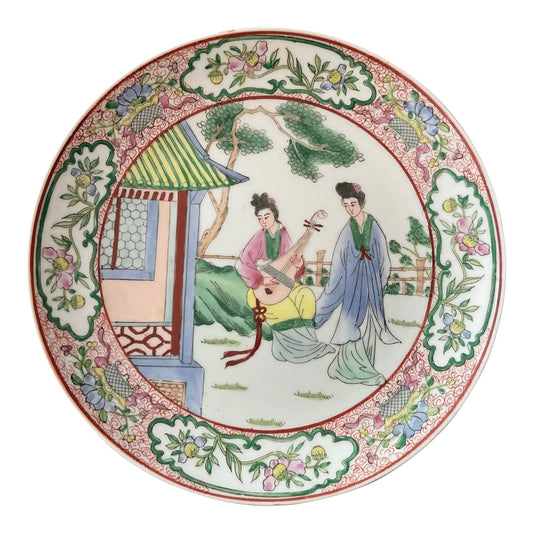 Vintage Rose Medallion Plate