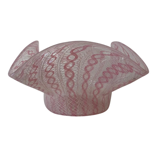 Vintage Small Pink Murano Glass Bowl